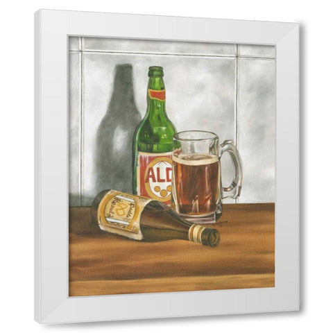 Beer Series I White Modern Wood Framed Art Print by Goldberger, Jennifer