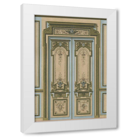 Palace Doors I White Modern Wood Framed Art Print by Unknown