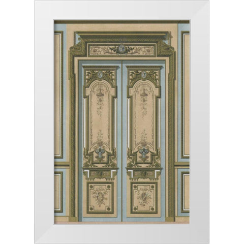 Palace Doors I White Modern Wood Framed Art Print by Unknown