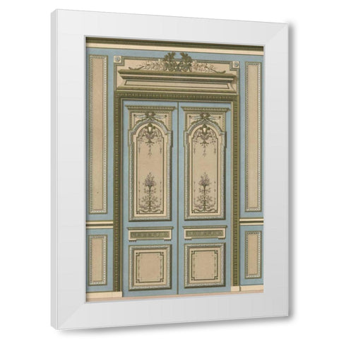 Palace Doors II White Modern Wood Framed Art Print by Unknown