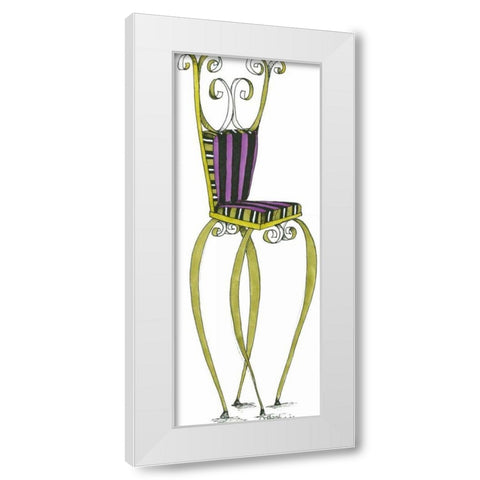 Mandy White Modern Wood Framed Art Print by Goldberger, Jennifer