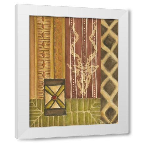 Ancestor Spirit I White Modern Wood Framed Art Print by Zarris, Chariklia