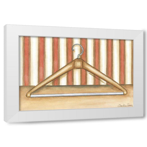 Acme Ultra Clothes Hanger White Modern Wood Framed Art Print by Zarris, Chariklia