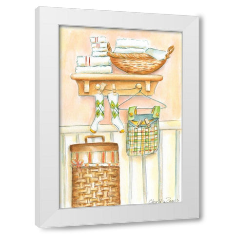 Laundry Day I (PT) White Modern Wood Framed Art Print by Zarris, Chariklia