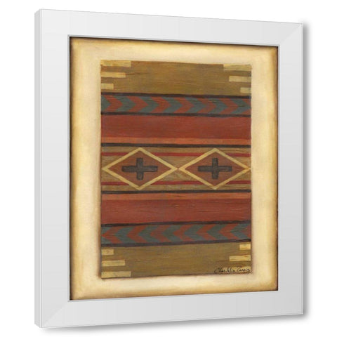 Rio Grande Weaving I White Modern Wood Framed Art Print by Zarris, Chariklia