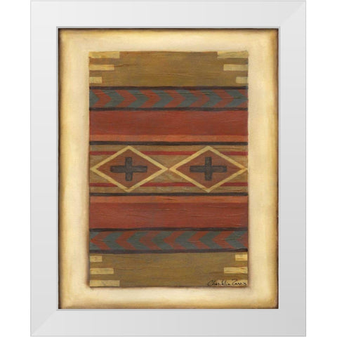 Rio Grande Weaving I White Modern Wood Framed Art Print by Zarris, Chariklia