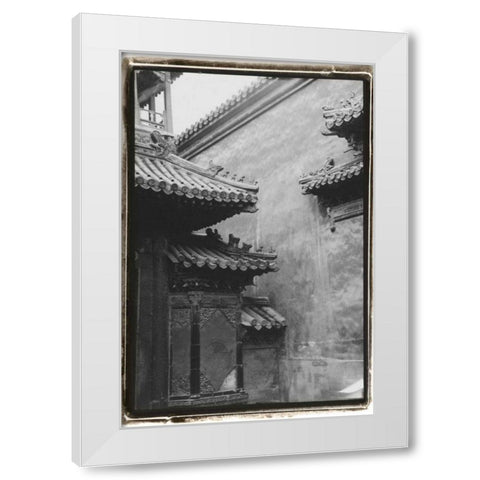 Old Beijing White Modern Wood Framed Art Print by DeNardo, Laura