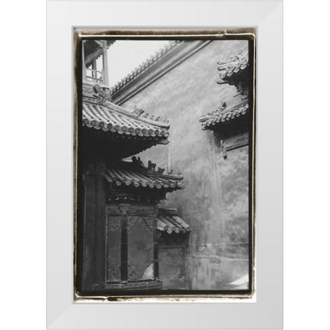Old Beijing White Modern Wood Framed Art Print by DeNardo, Laura