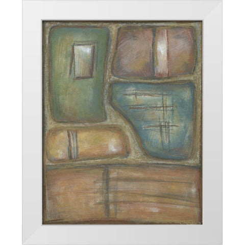 Relic II White Modern Wood Framed Art Print by Zarris, Chariklia