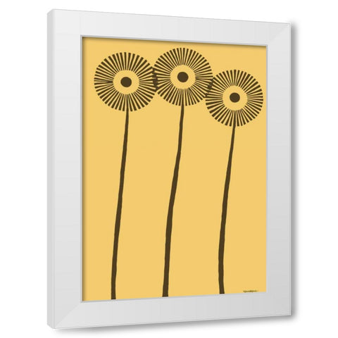 Dandy Dichromatics I White Modern Wood Framed Art Print by Lam, Vanna