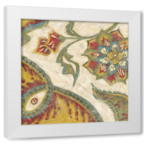 Paisley I White Modern Wood Framed Art Print by Zarris, Chariklia