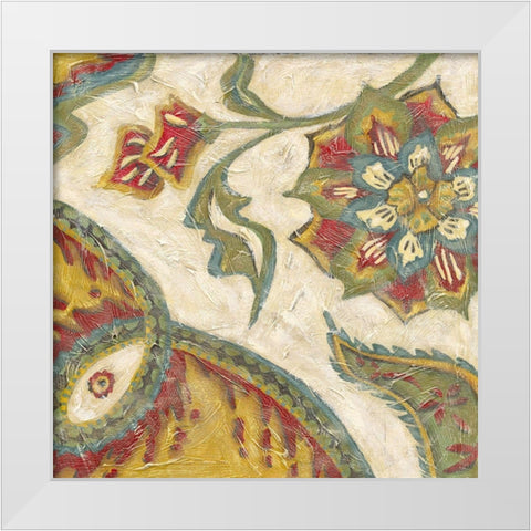 Paisley I White Modern Wood Framed Art Print by Zarris, Chariklia