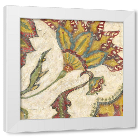 Paisley II White Modern Wood Framed Art Print by Zarris, Chariklia