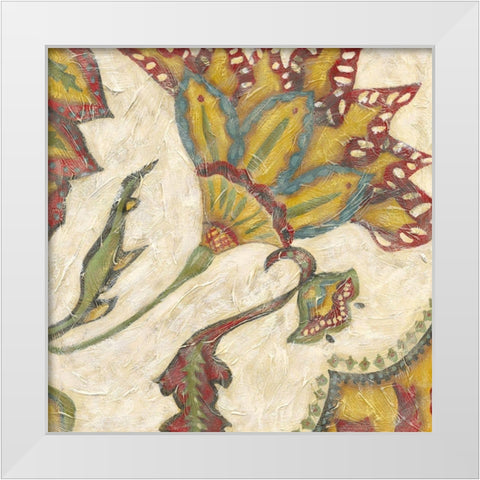 Paisley II White Modern Wood Framed Art Print by Zarris, Chariklia