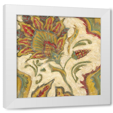 Paisley III White Modern Wood Framed Art Print by Zarris, Chariklia