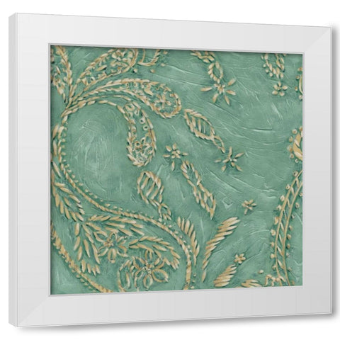 Printed Tiffany Lace II White Modern Wood Framed Art Print by Zarris, Chariklia