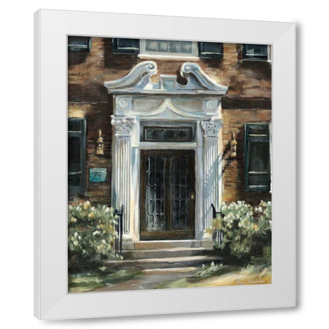 Custom Monument Avenue White Modern Wood Framed Art Print by Meagher, Megan