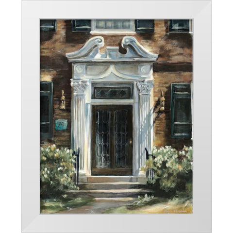 Custom Monument Avenue White Modern Wood Framed Art Print by Meagher, Megan