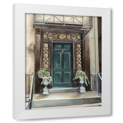 Custom Mulberry Street White Modern Wood Framed Art Print by Meagher, Megan