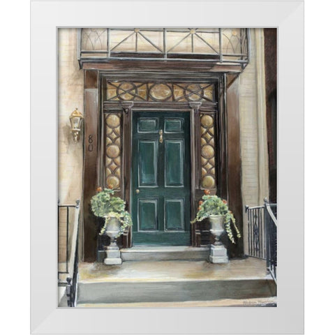 Custom Mulberry Street White Modern Wood Framed Art Print by Meagher, Megan