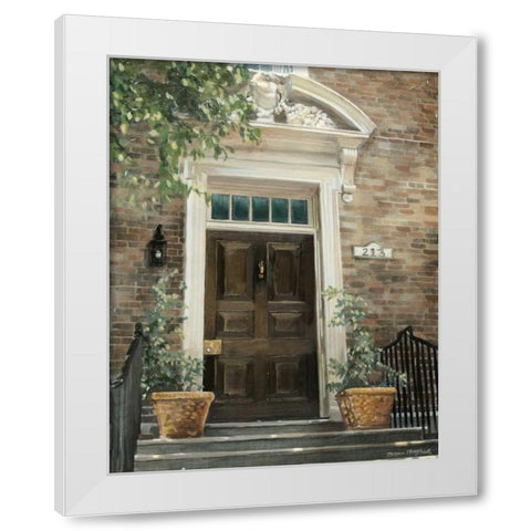 Custom Grove Avenue White Modern Wood Framed Art Print by Meagher, Megan