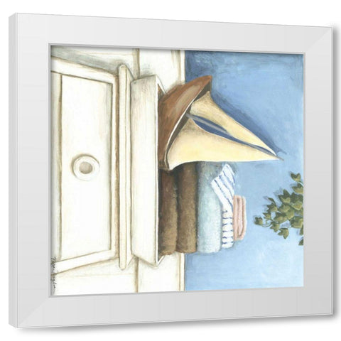 Coastal Bath I White Modern Wood Framed Art Print by Meagher, Megan