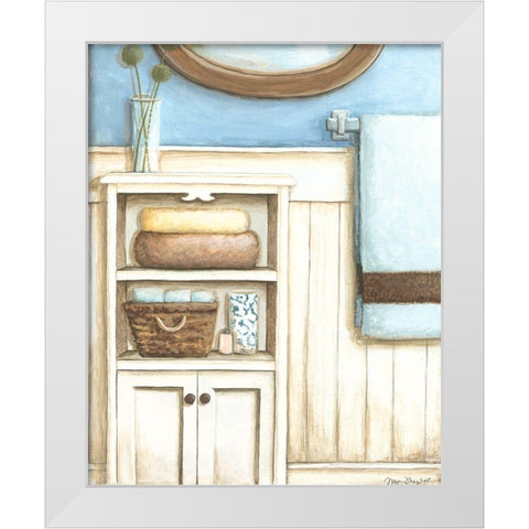 Coastal Bath III White Modern Wood Framed Art Print by Meagher, Megan