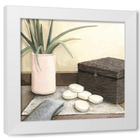 Spa Retreat IV White Modern Wood Framed Art Print by Meagher, Megan