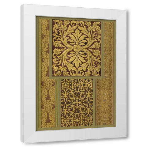 Florentine Panel II White Modern Wood Framed Art Print by Vision Studio