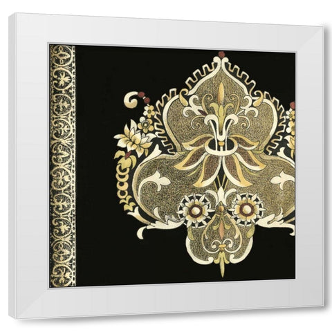 Small Regal Adornments I White Modern Wood Framed Art Print by Zarris, Chariklia