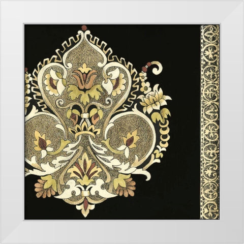 Small Regal Adornments II White Modern Wood Framed Art Print by Zarris, Chariklia