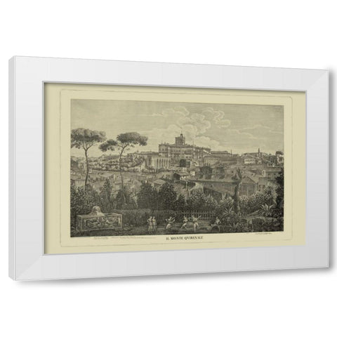 Piranesi View of Rome I White Modern Wood Framed Art Print by Piranesi