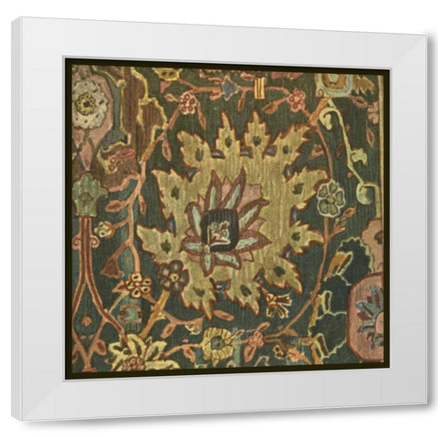 Persian Carpet I White Modern Wood Framed Art Print by Vision Studio
