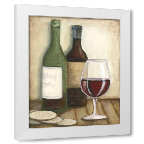 Cabernet White Modern Wood Framed Art Print by Meagher, Megan