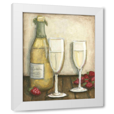 Champagne White Modern Wood Framed Art Print by Meagher, Megan