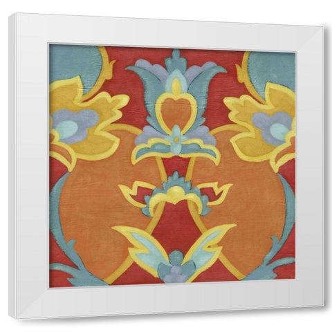 Alhambra Pattern I White Modern Wood Framed Art Print by Zarris, Chariklia