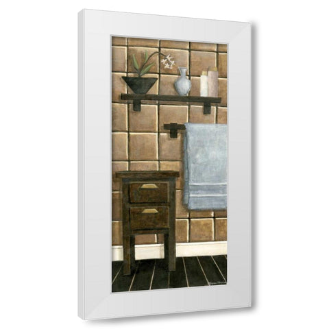 Modern Bath Panel IV White Modern Wood Framed Art Print by Meagher, Megan