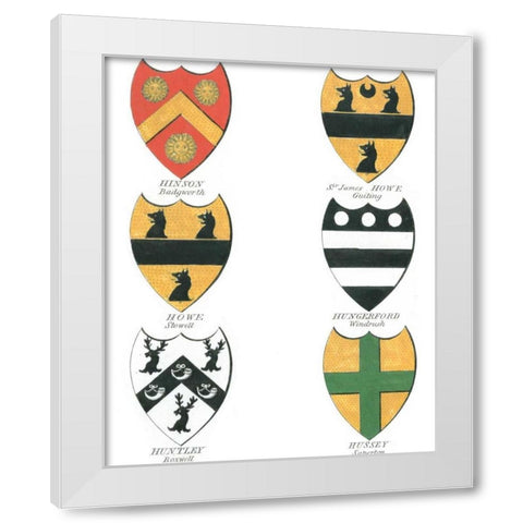 Coat of Arms II White Modern Wood Framed Art Print by Catton