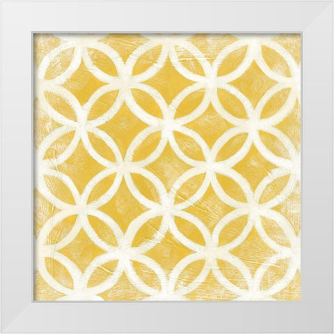 Small Modern Symmetry VII White Modern Wood Framed Art Print by Zarris, Chariklia