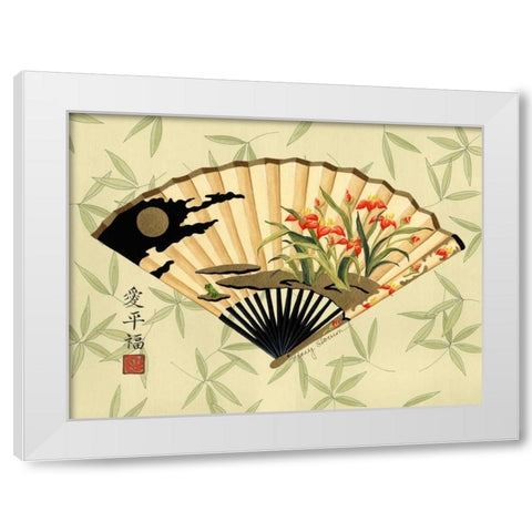 Art of the Geisha II White Modern Wood Framed Art Print by Slocum, Nancy