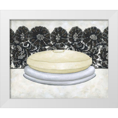 Femme Noir II White Modern Wood Framed Art Print by Zarris, Chariklia