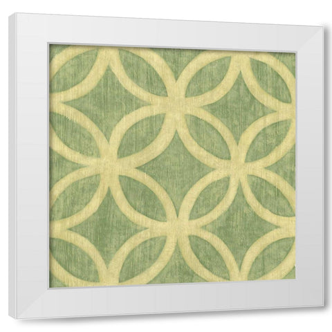 Garden Tile IV White Modern Wood Framed Art Print by Zarris, Chariklia