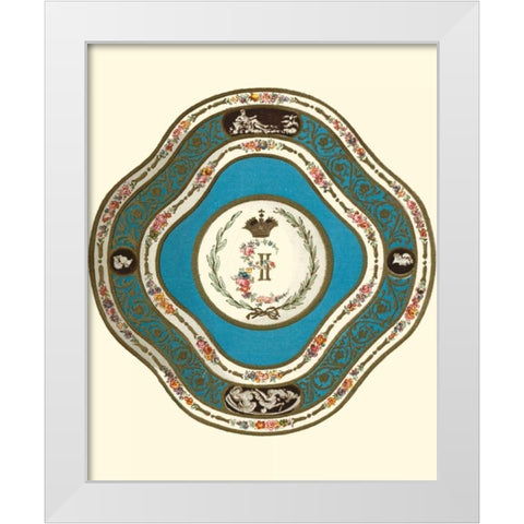 Sevres Porcelain II White Modern Wood Framed Art Print by Garnier