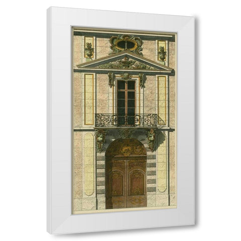 Elegant Entrance I White Modern Wood Framed Art Print by Vision Studio