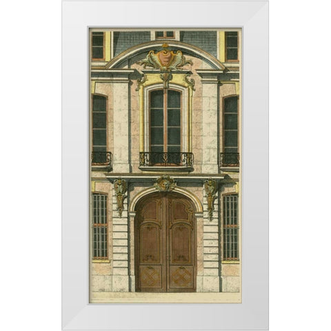 Elegant Entrance II White Modern Wood Framed Art Print by Vision Studio