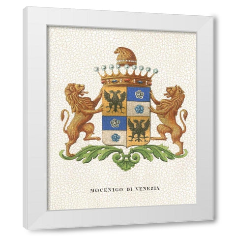 Stately Heraldry IV White Modern Wood Framed Art Print by Vision Studio