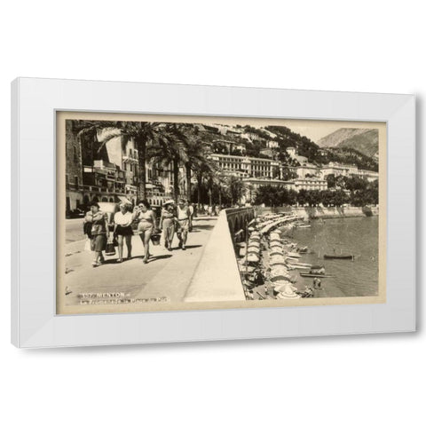 Summer in France I White Modern Wood Framed Art Print by Unknown