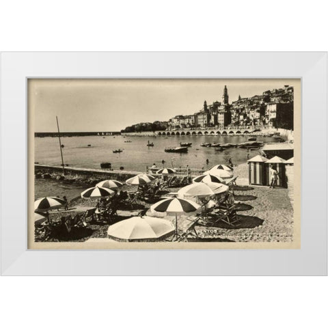 Summer in France III White Modern Wood Framed Art Print by Unknown