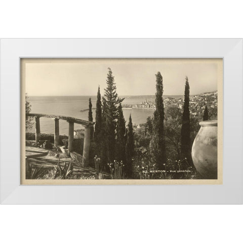 Summer in France V White Modern Wood Framed Art Print by Unknown