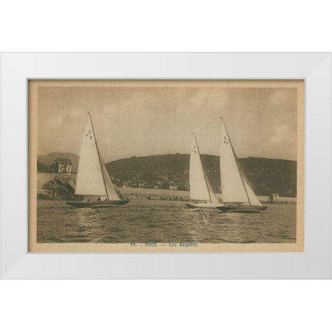 Summer in France VII White Modern Wood Framed Art Print by Unknown